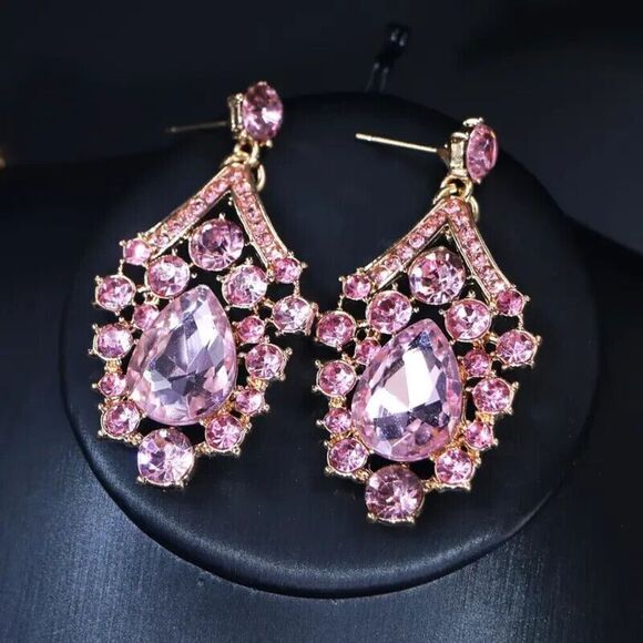 New  Jewelry Set Teardrop Necklace & Earrings. - Picture 3 of 3